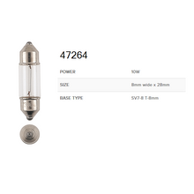 Narva 12V Festoon Globes Box of 10 - Various sizes